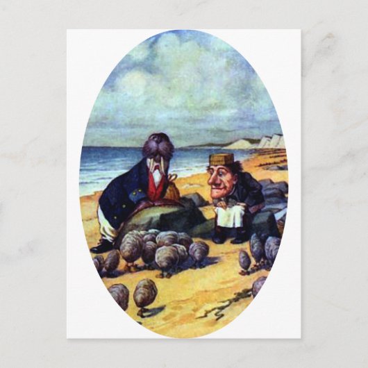Walrus und der Carpenter Postkarte (Vorderseite)