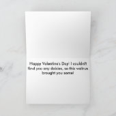 Walrus Valentine Feiertagskarte (Innenseite)