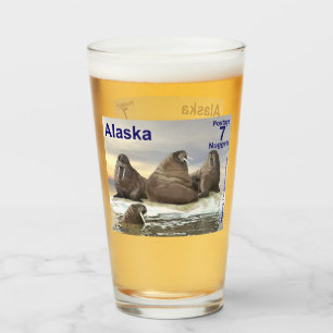 Walrus - Vier Brüder - Alaska Postage Glas