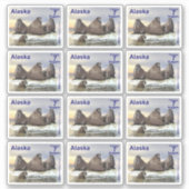 Walrus - Vier Brüder - Alaska Postage Sticker (Vorderseite)