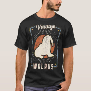 Walrus Vintag Retro Classic Animal Liebe T-Shirt