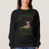 Walrus Weihnachtsmannmütze Matching Ugly Walrus Ch Sweatshirt (Vorderseite)