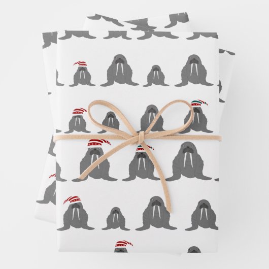 Walrus Wrapping Paper Sheets Geschenkpapier Set (Beispiel)