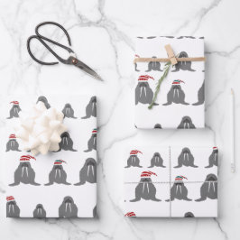 Walrus Wrapping Paper Sheets Geschenkpapier Set