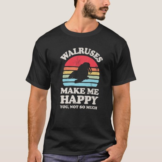 Walruses machen mich glücklich, dass du nicht so v T-Shirt (Vorderseite)