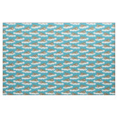 Walruses on Icebergs Gemustert Türkise Blue Stoff (Fat Quarter (45,7 x 55,9 cm))