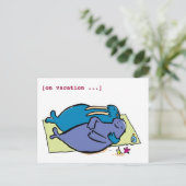 Walrusferien, [im Urlaub ...] Postkarte (Stehend Vorderseite)