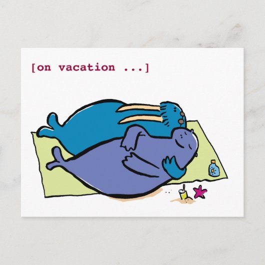Walrusferien, [im Urlaub ...] Postkarte (Vorderseite)