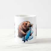 Walrusfischerei im Meer Kaffeetasse (Mittel)