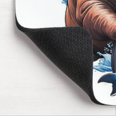 Walrusfischerei im Meer Mousepad (Ecke)