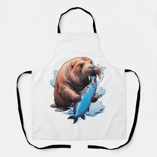 Walrusfischerei im Meer Schürze (Vorderseite)