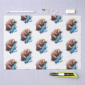 Walrusfischerei im Meer Seidenpapier (Handwerk)