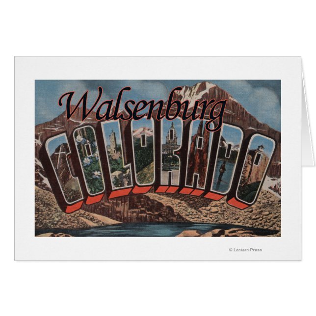 Walsenburg, Colorado - Große Briefszenen (Vorderseite (Horizontal))