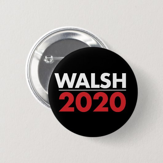 Walsh 2020 button (Vorne & Hinten)