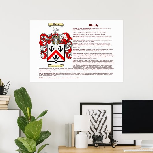 Walsh (Bedeutung) Poster (Heimbüro)