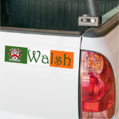 Walsh Coat of Arms Flag Autoaufkleber (Auf Lkw)
