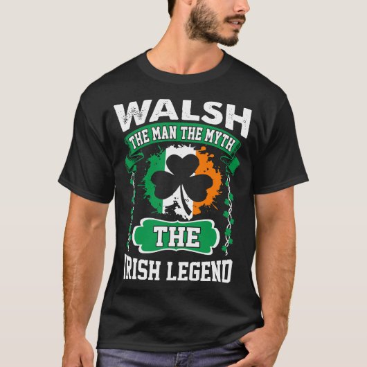 Walsh der Mann das Mythos-irische Legenden-St. T-Shirt (Vorderseite)