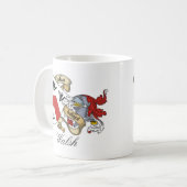 Walsh Familienwappen Kaffeetasse (Vorderseite Links)