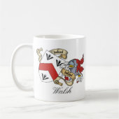 Walsh Familienwappen Kaffeetasse (Links)