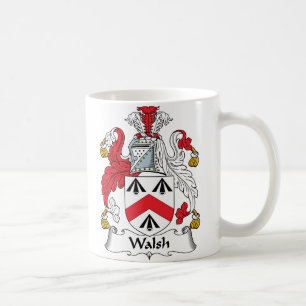 Walsh Familienwappen Kaffeetasse