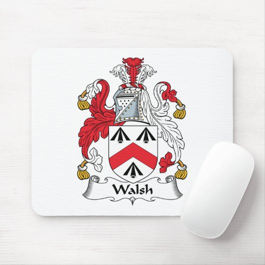 Walsh Familienwappen Mousepad (Mit Mouse)