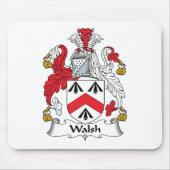 Walsh Familienwappen Mousepad (Vorne)