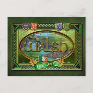 Walsh Family Banner Postkarte