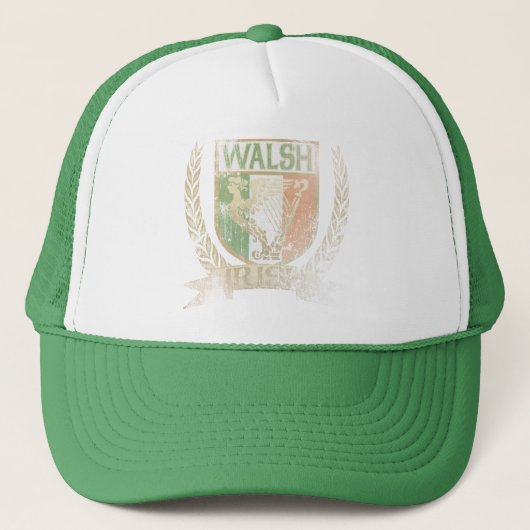Walsh Iren-Wappen Truckerkappe (Vorderseite)