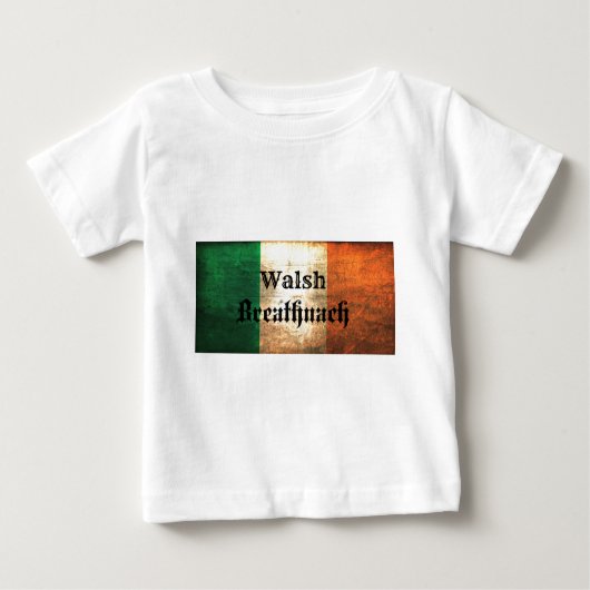 Walsh Irish Flag Baby T-shirt (Vorderseite)