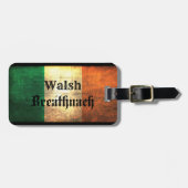 Walsh Irish Flag Gepäckanhänger (Vorderseite horizontal)