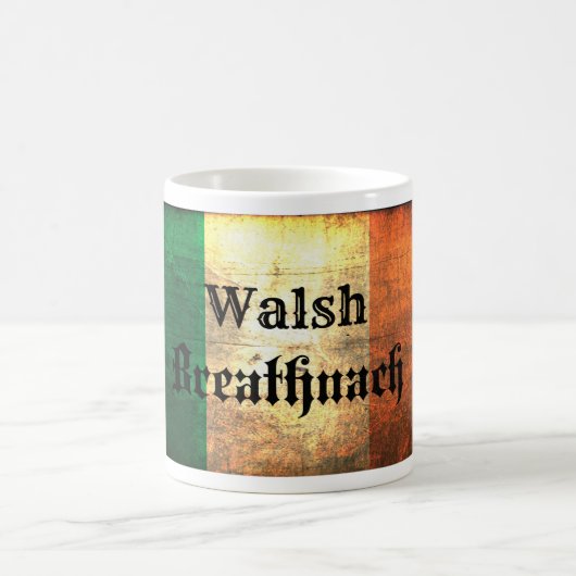 Walsh Irish Flag Kaffeetasse (Mittel)