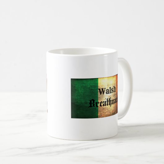 Walsh Irish Flag Kaffeetasse (VorderseiteRechts)