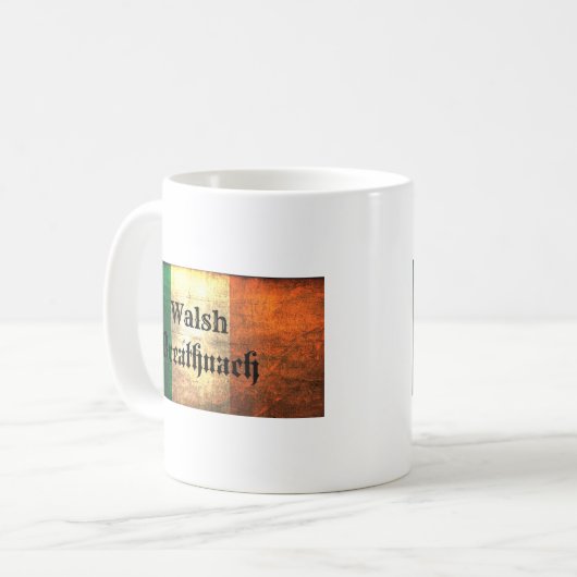 Walsh Irish Flag Kaffeetasse (Vorderseite Links)