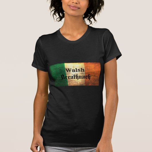 Walsh Irish Flag T-Shirt (Vorderseite)