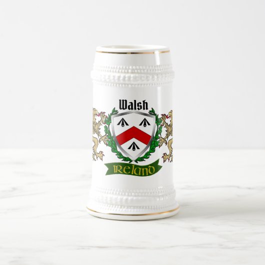 Walsh Irish Shield Bierglas (Mittel)