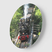 Walsh Steam Train. Große Wanduhr (Winkel)