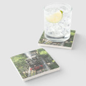 Walsh Steam Train. Steinuntersetzer (Seitenansicht)