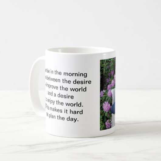 Walsh Terrier im Garten Kaffeetasse (Vorderseite Links)