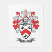 Walsh Wappen Fleecedecke (Vorderseite)