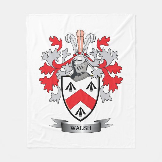 Walsh Wappen Fleecedecke (Vorderseite)