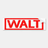 Walt Briefmarke Autoaufkleber (Vorne)