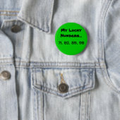 Walt Disney World Glückszahlen-Button Button (Beispiel)