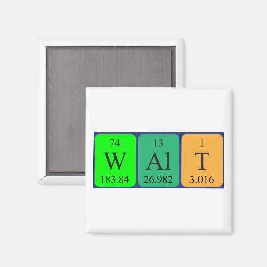 Walt Periodenmagnet Magnet (Vorderseite/Rückseite)