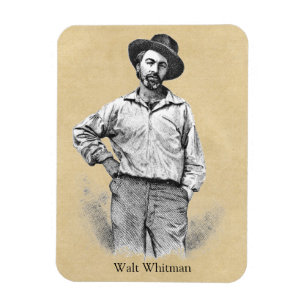 Walt Whitman Blätter des Grases Magnet