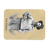 Walt Whitman Blätter von Gras Magnet (Horizontal)