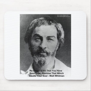 Walt Whitman "Die Seele Beleidigen" Zitate Geschen Mousepad