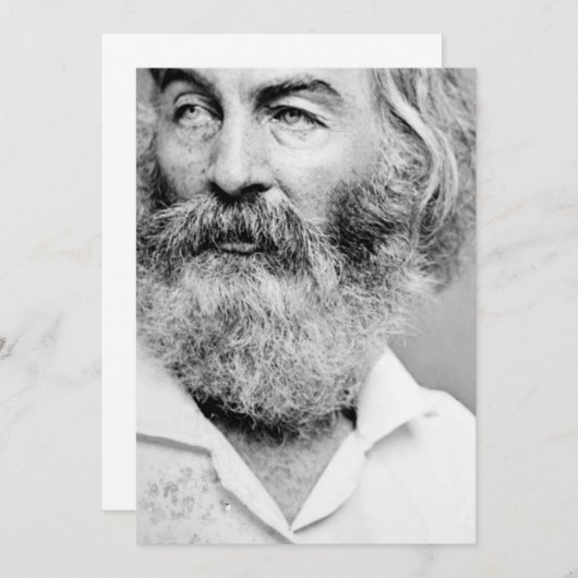 Walt Whitman Einladung (Vorne/Hinten)