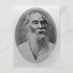 Walt Whitman, fotografiert 1889 Postkarte