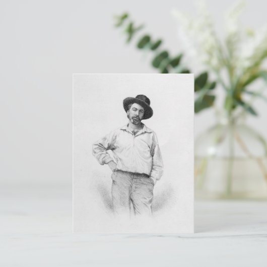 Walt Whitman, frontispiece to 'Blätter of Postkarte (Stehend Vorderseite)