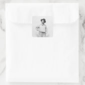 Walt Whitman, frontispiece to 'Blätter of Quadratischer Aufkleber (Tasche)